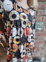 Load image into Gallery viewer, Halloween Donuts Dress
