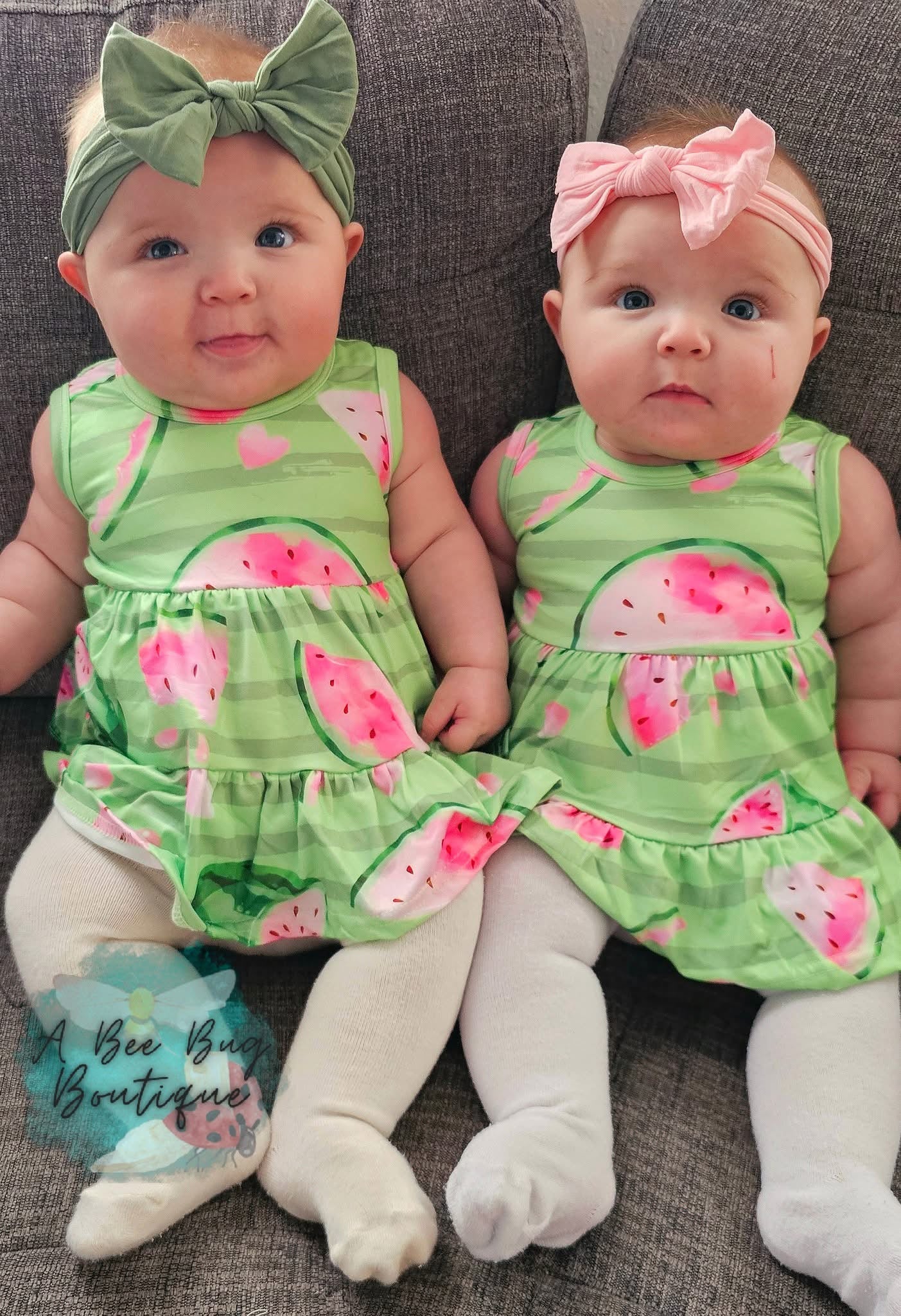 Watermelon Whirl Tiered Dress