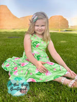 Load image into Gallery viewer, Watermelon Whirl Tiered Dress
