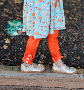 Pumpkin Spice Button Leggings