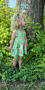 Load image into Gallery viewer, Watermelon Whirl Tiered Dress
