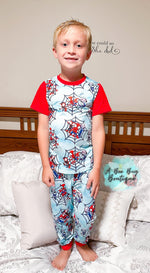 Load image into Gallery viewer, Spidey Crew Unisex Pajama set
