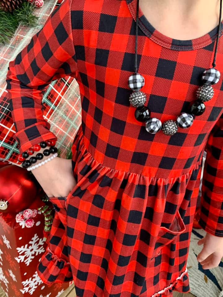 Buffalo Plaid Tunic Dress