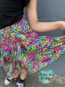 Neon Leopard Skort