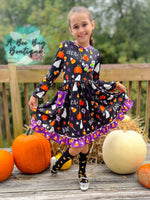 Load image into Gallery viewer, Ghostly Giggles Twirl Dress
