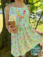 Load image into Gallery viewer, Sweet Scoops Tie Shoulder Dress
