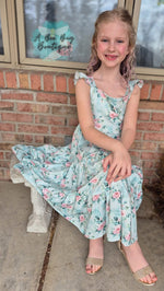 Load image into Gallery viewer, Spring Sage Floral Maxi Dress
