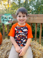 Load image into Gallery viewer, Halloween Train Raglan
