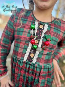 Classic Christmas Plaid Dress