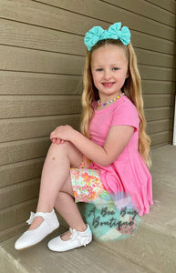 Tropical Blooms Button Shorts