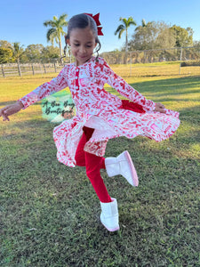 Pretty Peppermint Twirl Dress