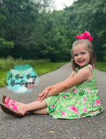 Load image into Gallery viewer, Watermelon Whirl Tiered Dress

