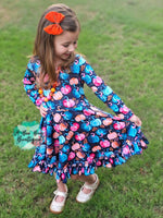 Load image into Gallery viewer, Pretty Pumpkins Twirl Dress
