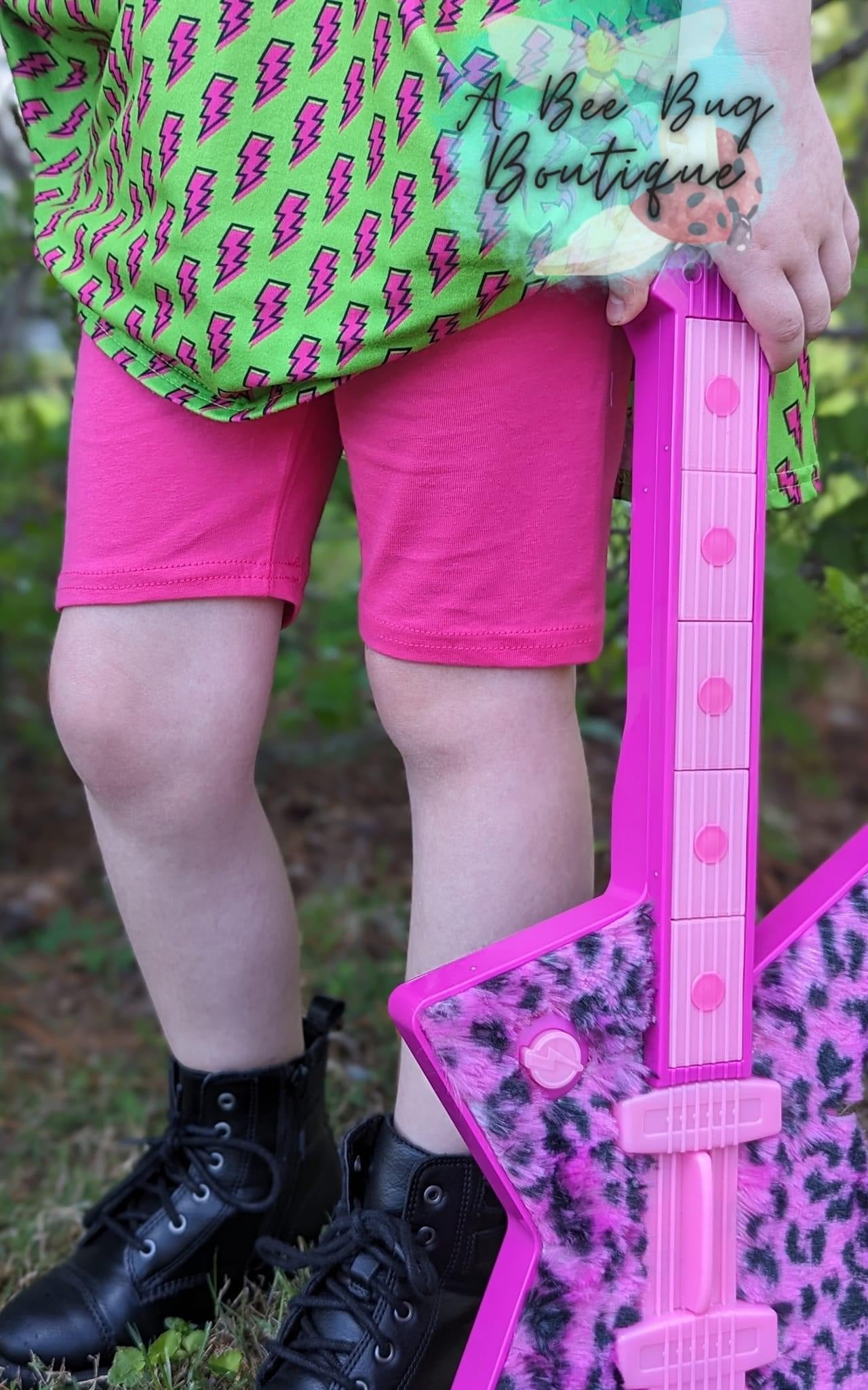 Hot Pink Biker Shorts