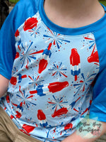 Load image into Gallery viewer, Bomb Pops Raglan Tee
