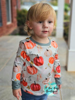 Load image into Gallery viewer, Olive Pumpkin Unisex Top
