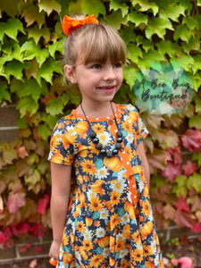 Autumn Splendor Button Dress