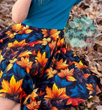 Load image into Gallery viewer, Teal Foliage Twirl Dress
