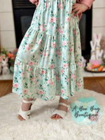 Load image into Gallery viewer, Spring Sage Floral Maxi Dress
