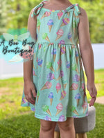 Load image into Gallery viewer, Sweet Scoops Tie Shoulder Dress
