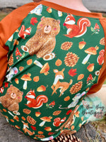 Load image into Gallery viewer, Woodland Friends Henley Top
