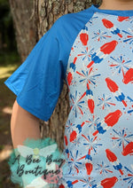 Load image into Gallery viewer, Bomb Pops Raglan Tee
