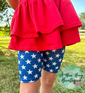 Old Glory Biker Shorts