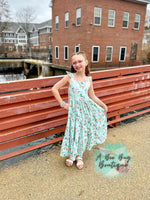 Load image into Gallery viewer, Spring Sage Floral Maxi Dress
