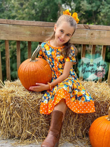 Autumn Splendor Button Dress