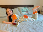 Load image into Gallery viewer, Green Bunnies Ruffle PJ Set
