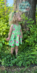 Watermelon Whirl Tiered Dress