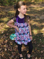 Load image into Gallery viewer, Enchanted Spiderwebs Velvet Tunic
