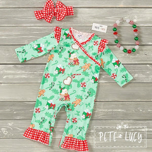 Pete + Lucy Christmas Sweets Romper