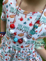 Load image into Gallery viewer, 4th of July Peplum top
