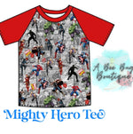 Load image into Gallery viewer, Mighty Hero Raglan Tee
