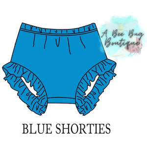 Blue Nora Shorties