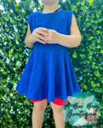 Load image into Gallery viewer, Royal Blue Tank Peplum
