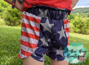 American Flag Shorts