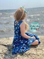 Load image into Gallery viewer, Mermaid Lagoon Twirl Dress
