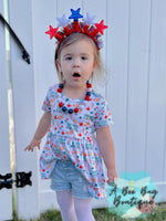 Load image into Gallery viewer, 4th of July Peplum top
