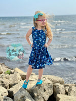 Load image into Gallery viewer, Mermaid Lagoon Twirl Dress
