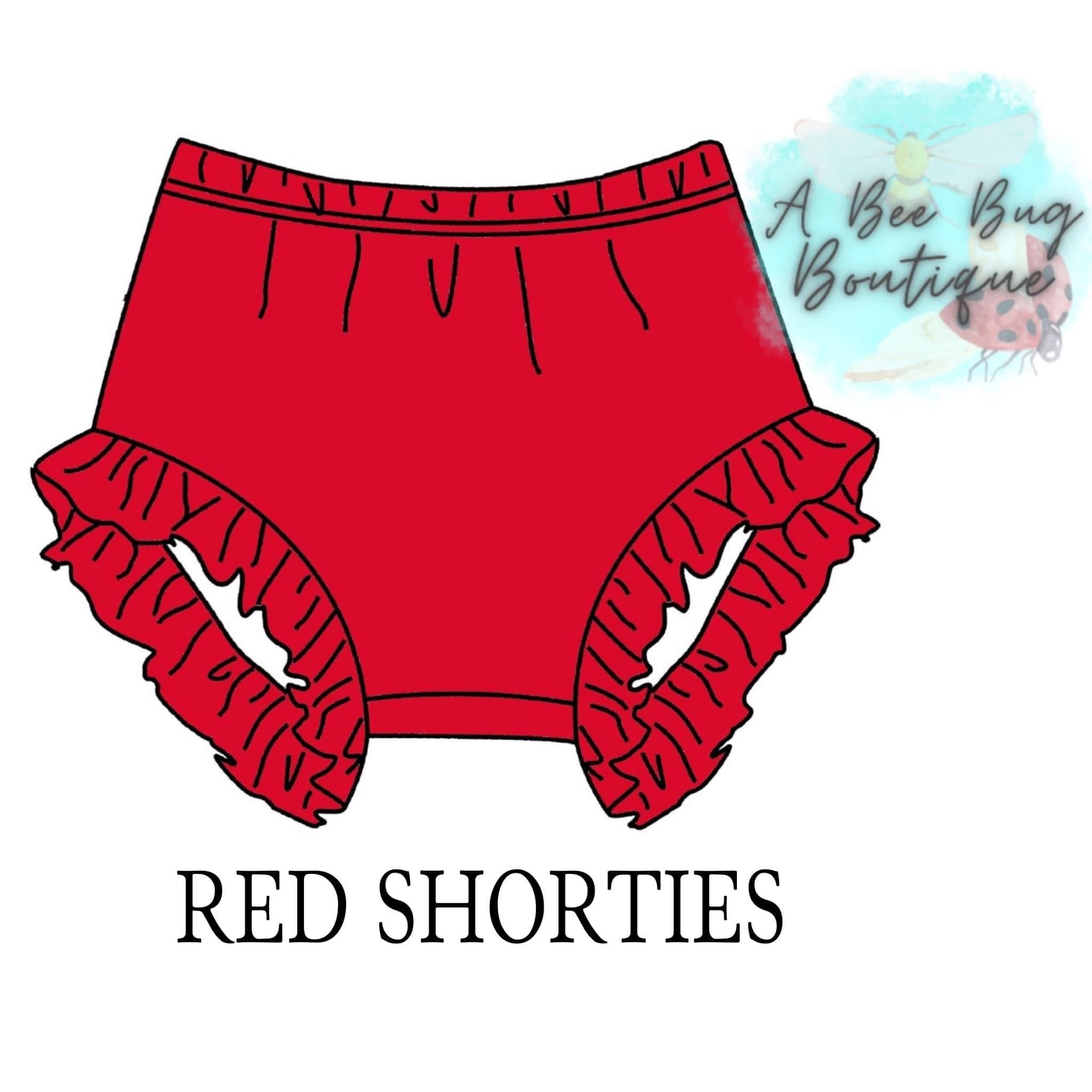 Red Nora Shorties