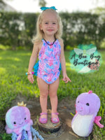 Load image into Gallery viewer, Pastel Seashells Bubble Romper
