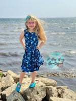 Load image into Gallery viewer, Mermaid Lagoon Twirl Dress

