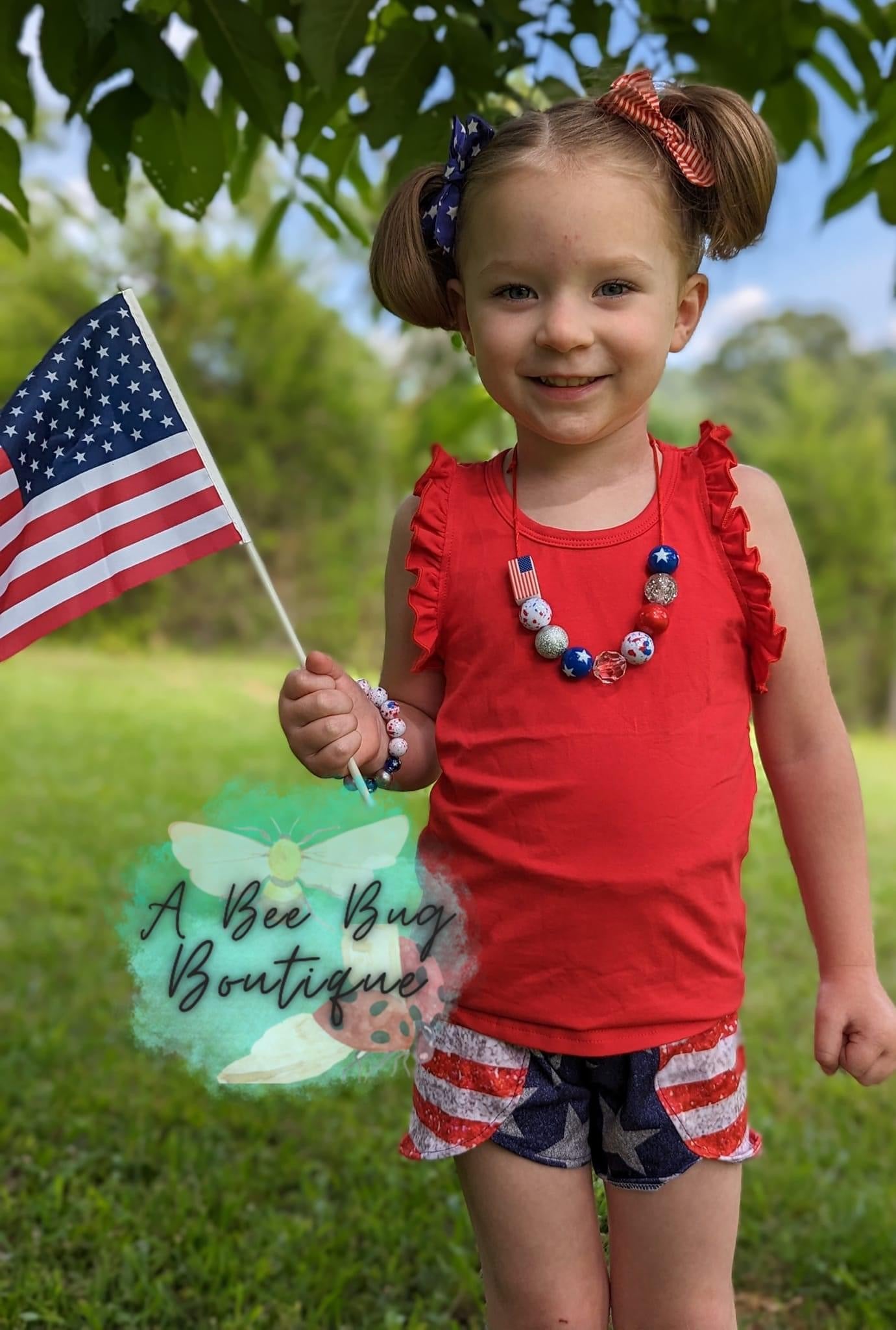 American Flag Shorts