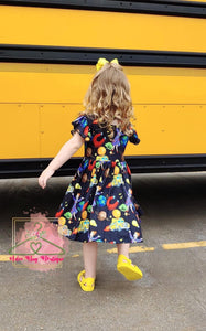 School Bus Twirl Dress
