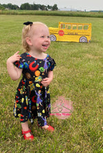 Load image into Gallery viewer, School Bus Twirl Dress
