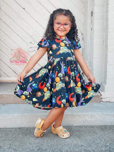 School Bus Twirl Dress