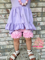 Load image into Gallery viewer, Pink Ruffle Shorts
