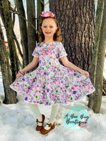 Load image into Gallery viewer, Lavender Fields Twirl Dress
